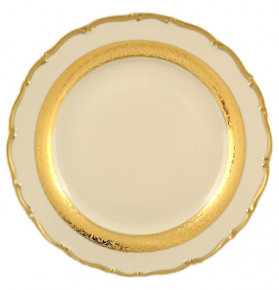 Набор тарелок 21 см 6 шт  Bohemia Porcelan Moritz Zdekauer 1810 s.r.o. "Анжелика /Золотая лента /СК" / 057344