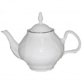 Заварочный чайник 1,2 л с дырочками (внутри)  Thun "Бернадотт /Платиновый узор" / 113508