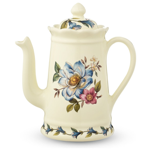 Кофейник 900 мл  Artigianato Ceramico by Caroline &quot;Artigianato ceramico /Весенние лепестки&quot; / 243549