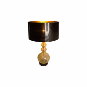 Настольная лампа 1 рожковая  Cloyd "TAMPLIERA" / выс. 72 см - латунь - янтарн. стекло / 347834
