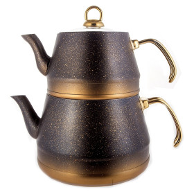 Набор чайников 2 предмета (заварочный 1,8 л, чайник 3,75 л)  O.M.S. Collection &quot;Tea Pot Sets /Gold&quot; / 149046