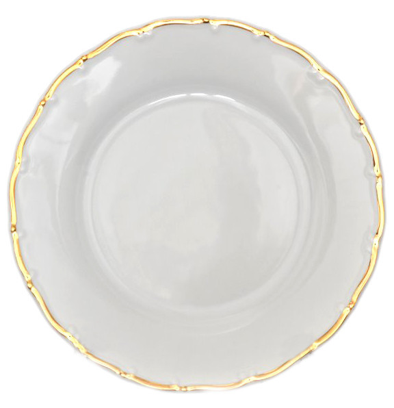 Набор тарелок 17 см 6 шт  Bohemia Porcelan Moritz Zdekauer 1810 s.r.o. &quot;Офелия /Золотая отводка&quot; / 013601