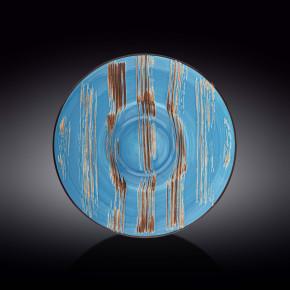 Тарелка 27 см глубокая голубая  Wilmax "Scratch" / 261502