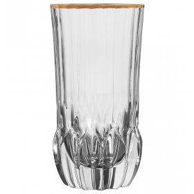 Стаканы для воды 400 мл 6 шт  Art Design &quot;Адажио /Золотой ободок /матовый&quot; / 307669