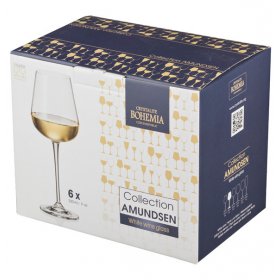 Бокалы для белого вина 330 мл 6 шт  Crystalite Bohemia &quot;Ardea /Амундсен /Без декора&quot; / 105353