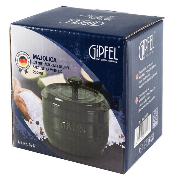 Солонка 250 мл с крышкой 10 см  GIPFEL &quot;Majolica&quot; / 341070