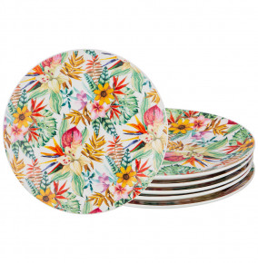 Набор тарелок 20 см 6 шт  LEFARD "Тропические цветы" / 213211
