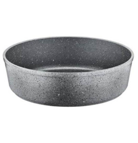 Противень 32 х 9 см круглый антипригарное покрытие 6,1 л серый  O.M.S. Collection &quot;GRANITE OVEN TRAYS&quot; / 300436