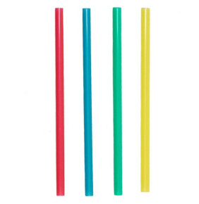 Трубочки для коктейлей 12,5 х 0,5 см цветные 400 шт / 317875