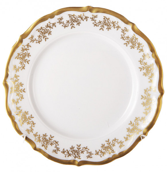 Набор тарелок 17 см 6 шт  Leander &quot;Мария-Тереза /Золотые веточки /Белая&quot; / 229234