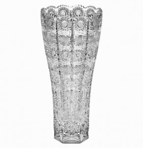 Ваза для цветов 30,5 см  Crystal Bohemia "VICTORIA 500 PK" богатая шлифовка / 104563