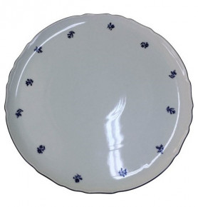 Тарелка для пиццы 32 см  Thun "Офелия /Мелкие синие цветы" / 232262