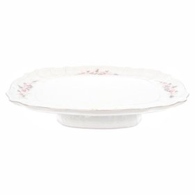 Поднос 40 х 32 см прямоугольный н/н  Thun "Бернадотт /Серая роза /платина" / 071770