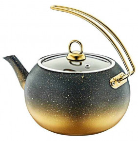 Чайник 2 л с а/п покрытием  черн/золотой  O.M.S. Collection "TEAPOT SETS" / 295832