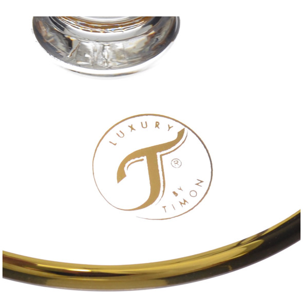 Креманки 320 мл 6 шт  RCR Cristalleria Italiana SpA &quot;Timon /Tiziano Golden /Palm&quot;  / 285357