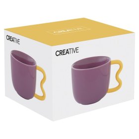 Кружка 400 мл фиолетовая  Easy Life &quot;Creative&quot; (подарочная упаковка) / 352230