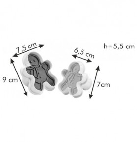 Формочки с печатью для печенья 2 шт фигурки "Tescoma /DELÍCIA" / 142573