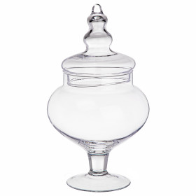 Конфетница 15 х 25 см н/н с крышкой  Alegre Glass &quot;Sencam&quot; / 289051