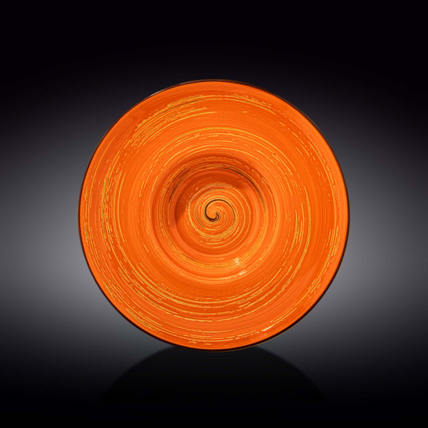 Тарелка 27 см глубокая оранжевая  Wilmax &quot;Spiral&quot; / 261582