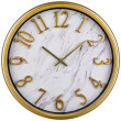 Часы настенные 36 см кварцевые белый мрамор  LEFARD &quot;LOVELY HOME&quot; / 187955