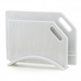 Набор разделочных досок 2 предмета на подставке большие / 338209