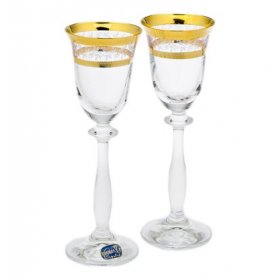 Рюмки 60 мл 6 шт  Crystalex CZ s.r.o. &quot;Анжела /Золотые листики&quot; / 056635
