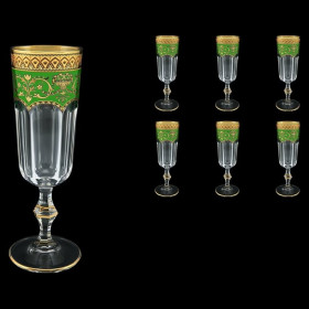 Бокалы для шампанского 190 мл 6 шт &quot;Astra Gold /Зелёная&quot; / 107149