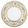 Набор тарелок 28,5 см 6 шт  Falkenporzellan "Вена /Розочки на голубом /с золотом" / 149781