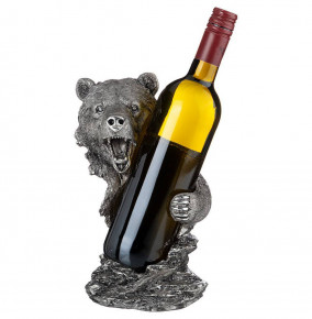 Подставка под бутылку 16 х 14 х 26 см  ИП Шихмурадов "Медведь" /сталь / 273652