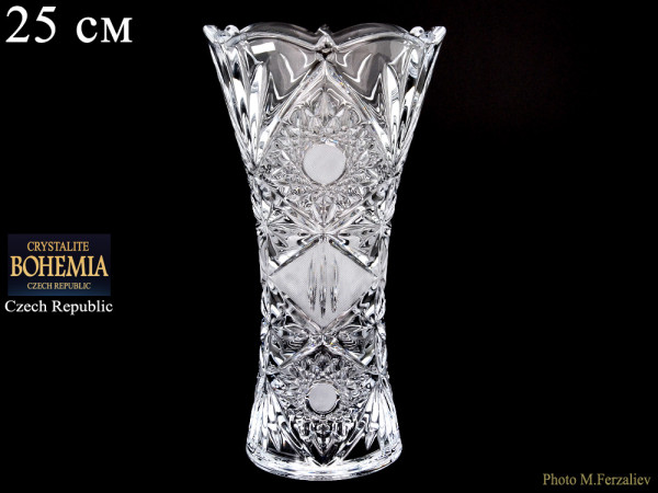 Ваза для цветов 25 см  Crystalite Bohemia &quot;Тукана-Миранда /Без декора&quot; / 036915