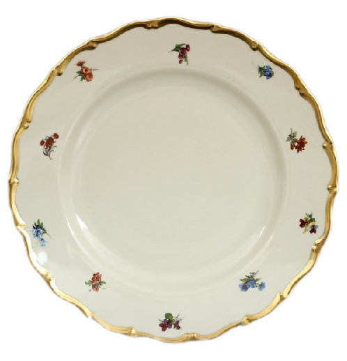 Блюдо 30 см круглое  Bohemia Porcelan Moritz Zdekauer 1810 s.r.o. &quot;Анжелика /Мелкие цветы /СК&quot; / 057311