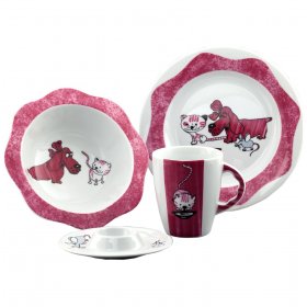 Детский набор 4 предмета  Cmielow &quot;Котик&quot; / 111646