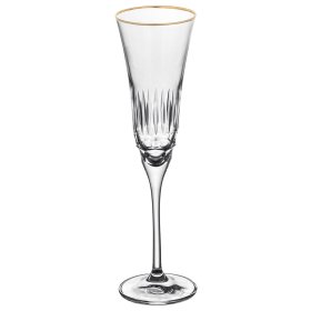 Бокалы для шампанского 240 мл 6 шт  Art Design &quot;Julia Infinity /Отводка золото&quot; / 369009