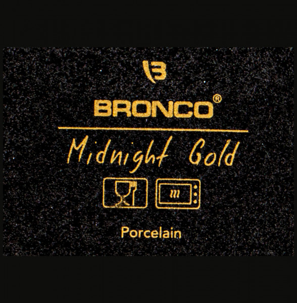 Блюдо для запекания 28 см прямоугольное с ручками  Bronco &quot;Midnight gold&quot; / 236780