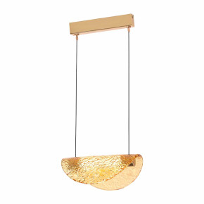 Подвесной светильник 1 рожковый  Cloyd "CARUDO" / золото - янтарн. стекло / 350168