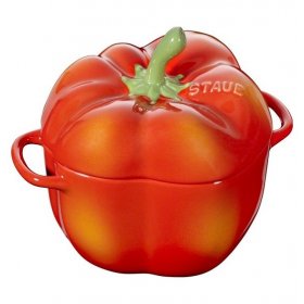 Кокот 12 см с крышкой 450 мл  Staub &quot;Перец /Оранжевый&quot; / 200823