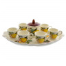 Кофейный набор на 6 персон 9 предметов  Artigianato Ceramico by Caroline "Artigianato ceramico /Лимоны" / 156784