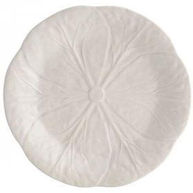 Тарелка 19 см бежевая  Bordallo Pinheiro "Капуста" / 337410