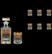 Набор для виски 7 предметов (графин 750 мл + 6 стаканов по 300 мл)  Astra Gold &quot;Опера /Империя красная&quot; / 127772