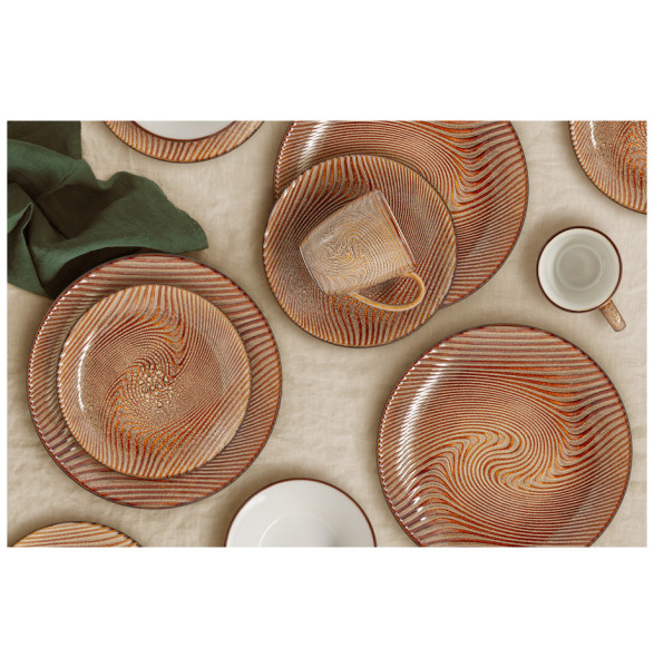Набор посуды на 4 персоны 16 предметов  Home &amp; Style &quot;Махагон&quot; / 305066