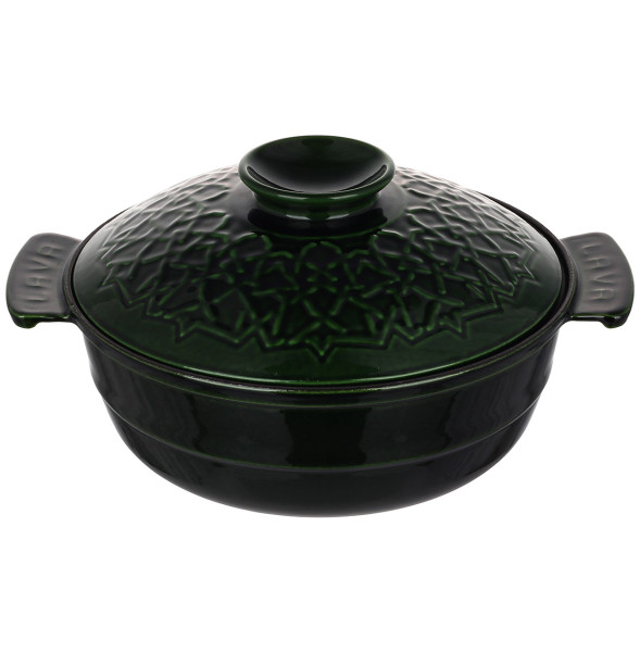 Кастрюля 26 см с крышкой 4,35 л  LAVA &quot;Lava /Majolica Green&quot; / 336040