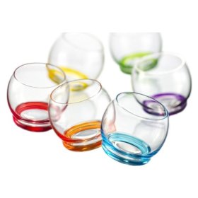 Стаканы для воды/виски 390 мл 6 шт Crystalex CZ s.r.o. "Крези /Ассорти" / 086948