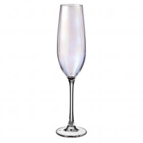 Бокалы для шампанского 260 мл 2 шт  Crystal Bohemia "Columba /Колумба /Оптика /Перламутр" / 360881