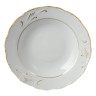 Набор тарелок 23 см 6 шт глубокие  Bohemia Porcelan Moritz Zdekauer 1810 s.r.o. "Лиана /Золотые штрихи" / 050974