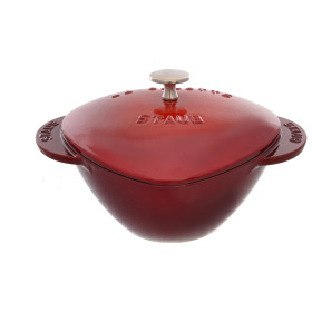 Кокот 20 см с крышкой красный 1,75 л  Staub &quot;Сердце /STAUB&quot; / 232870