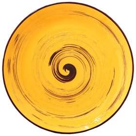 Тарелка 28 см жёлтая Wilmax "Spiral" / 261602