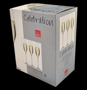 Бокалы для белого вина 360 мл 6 шт  Rona "Celebration /Золотая капелька на дне" / 096491