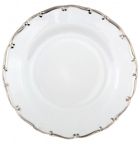 Набор тарелок 17 см 6 шт  Bohemia Porcelan Moritz Zdekauer 1810 s.r.o. "Анжелика /Платиновая отводка" / 011177