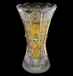 Ваза для цветов 30,5 см  Aurum Crystal &quot;Хрусталь с золотом&quot; / 034987