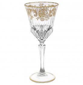 Бокалы для белого вина 220 мл 6 шт  Bohemia Design &quot;Адажио /Золотой узор 202&quot; / 231692